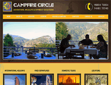 Tablet Screenshot of campfirecircleadventures.com